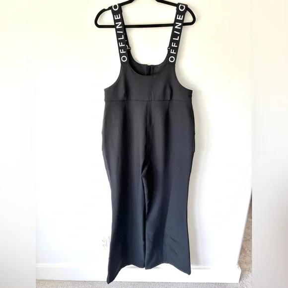 Offline by Aerie Chillside Collection Black Ski Snowboard Overalls Pant Bib - Picture 2 of 14